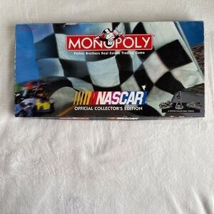 Vintage Monopoly NASCR Board‎ Game 1997 Complete Game Night Retro Decor Cars